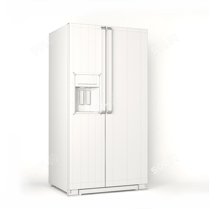 Brastemp Side by Side Fridge 3D model image 3