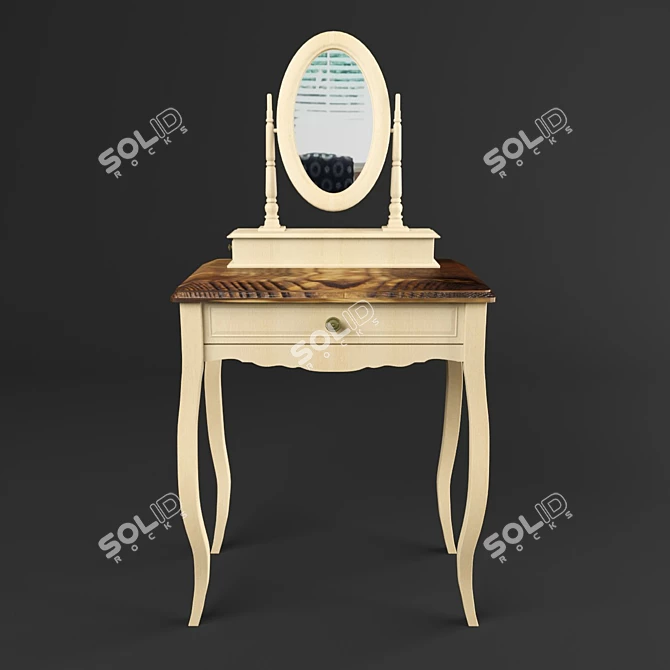 Leontina Classic Birch Dresser 3D model image 1