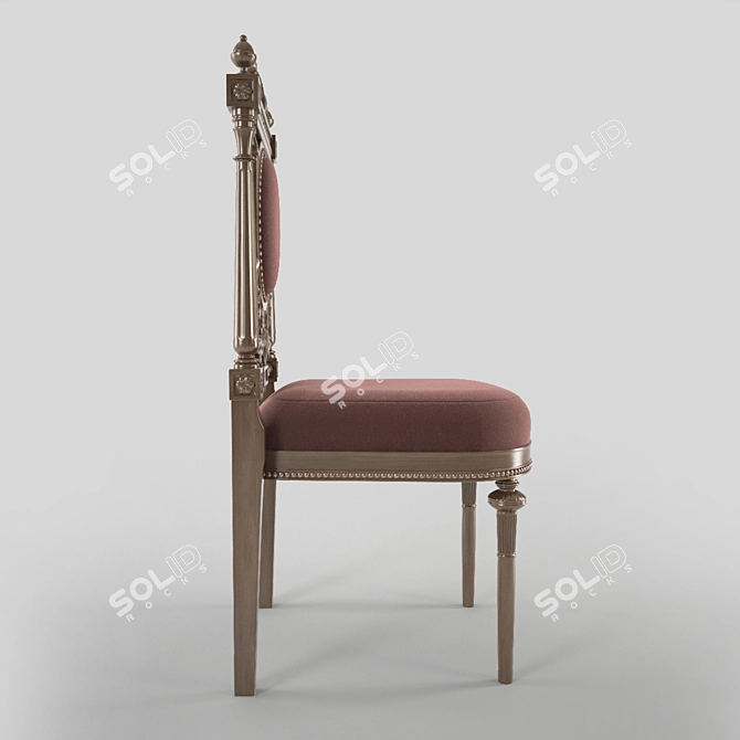 Retro Heritage Chair 3D model image 2