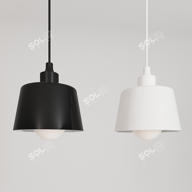 Elegant Suspension Lamp: Favourite 1680-1P 3D model image 1
