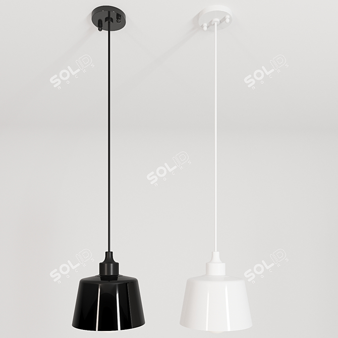 Elegant Suspension Lamp: Favourite 1680-1P 3D model image 2
