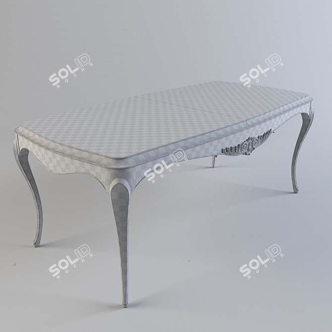 Elegant Gala Dining Table 3D model image 3