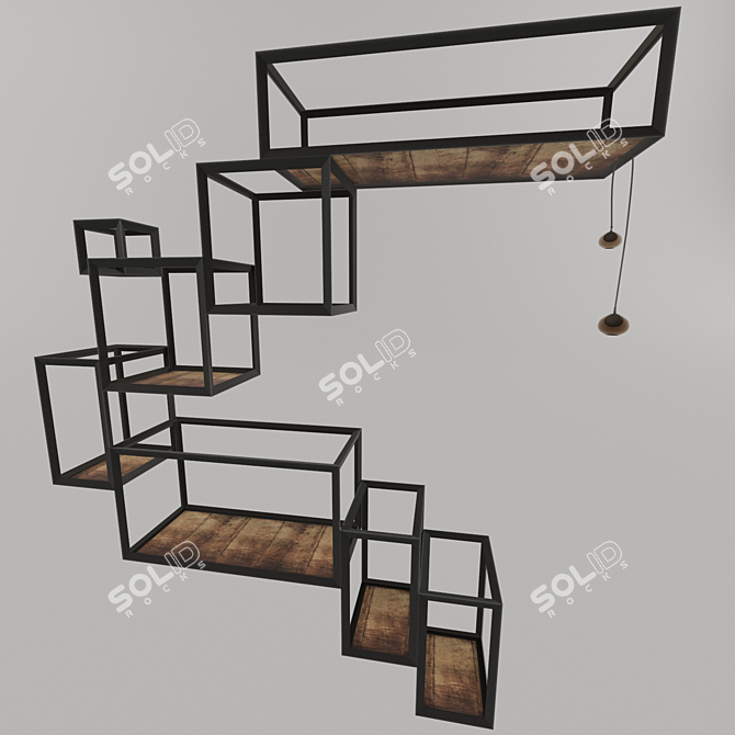 Decorative Shelves 3D model image 1