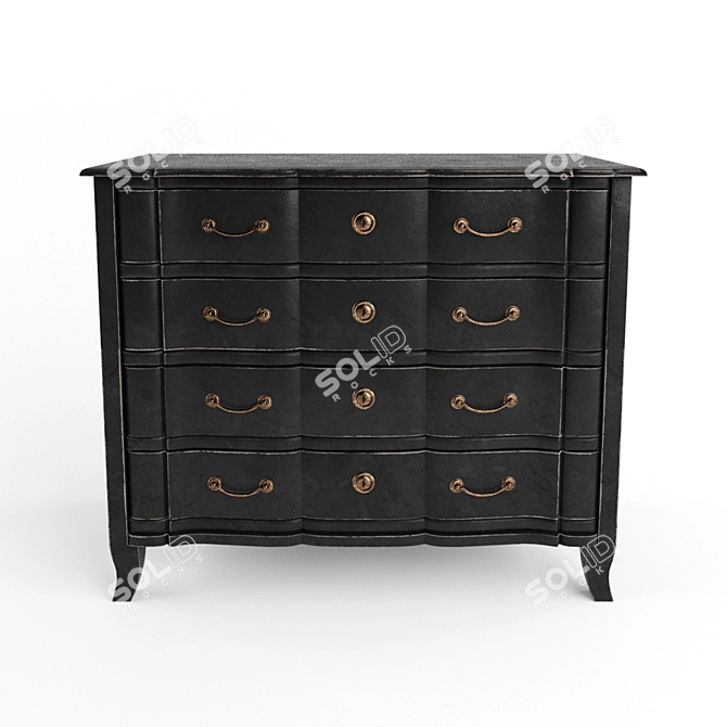 Rustic Buffalo Storage: Ambia Home 3D model image 1