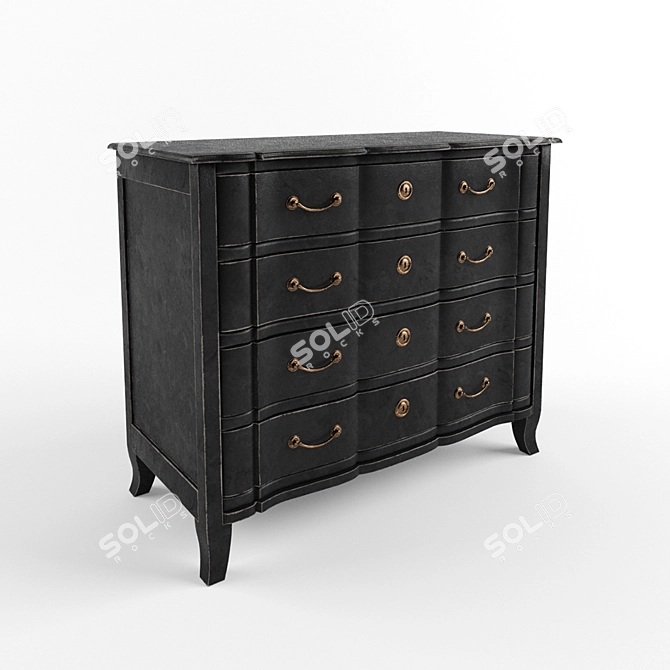 Rustic Buffalo Storage: Ambia Home 3D model image 3
