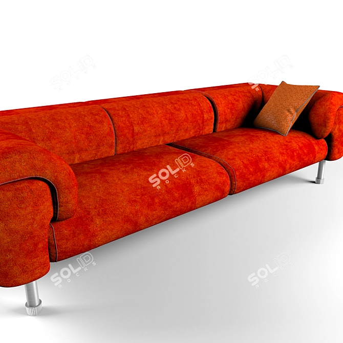 Elegant Divan-Poltrona: Luxurious Comfort 3D model image 2