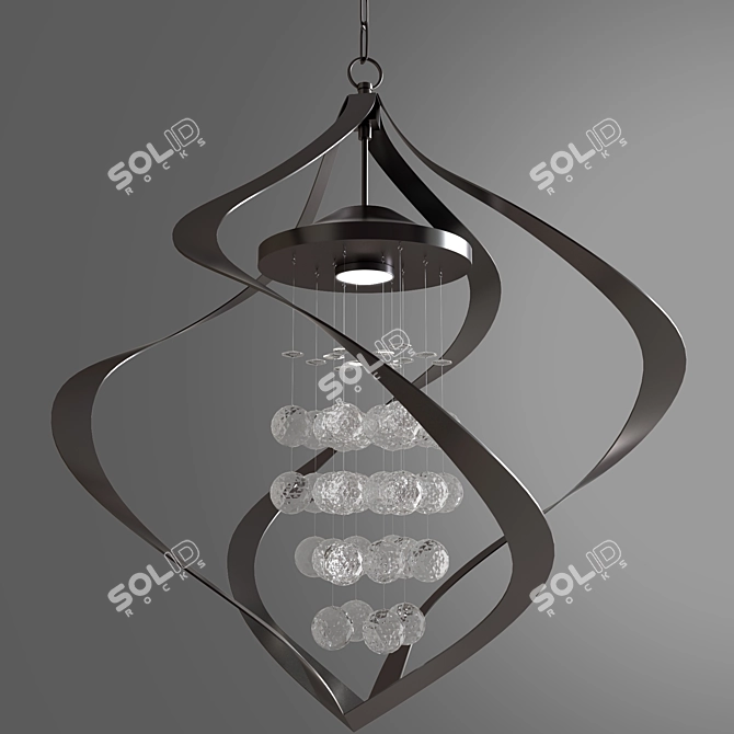 Elegant Oxford Crystal Foyer 3D model image 1