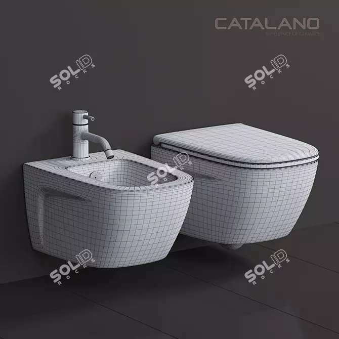 Catalano NewLight Modern Bathroom Vanity 3D model image 2