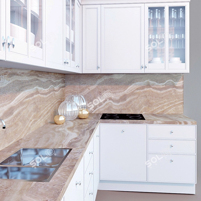 Elegance Avenue Kitchen Set 3D model image 2