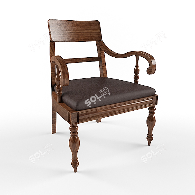 Modern Dining Chair | Elegance Redefined 3D model image 1