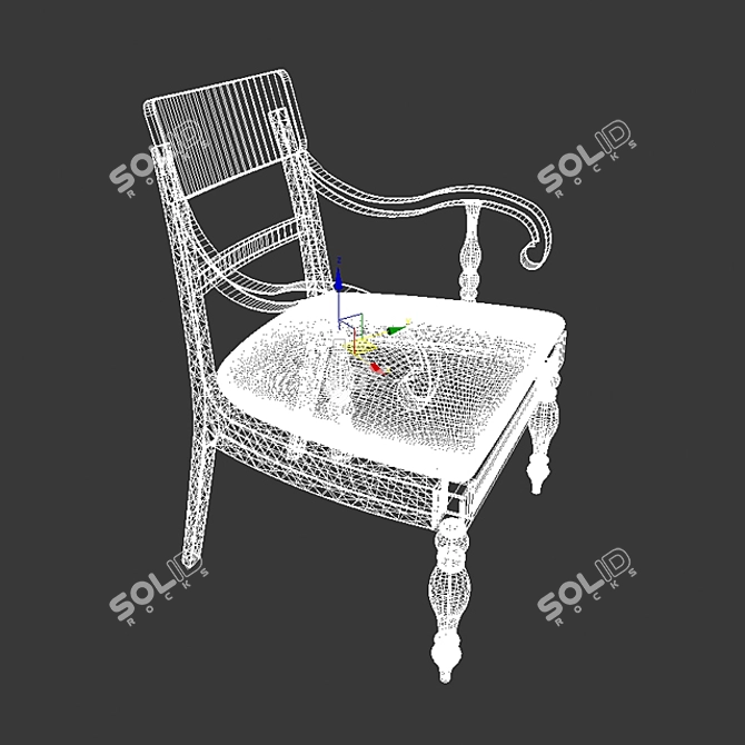 Modern Dining Chair | Elegance Redefined 3D model image 2