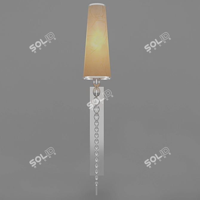 Stylish Wall Lamp: Illuminate with Fashion 3D model image 1