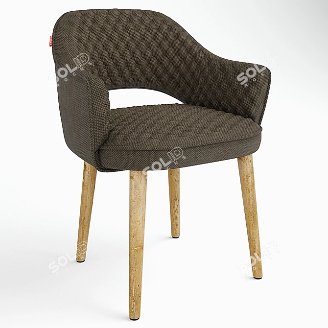 Elegant Martin Deep Line Chair 3D model image 1