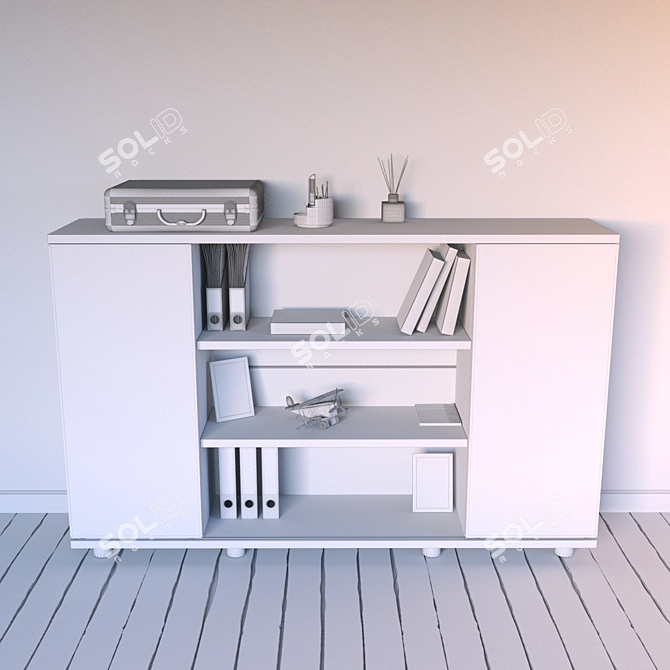 Modern Tumba: Stylish Furniture Piece 3D model image 3