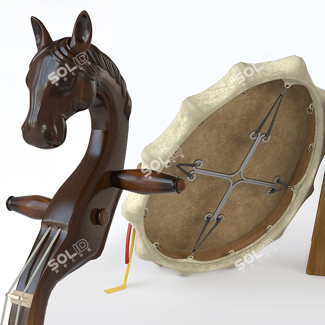 Mystical Shamanic Drum: Moorinhur of the Winds 3D model image 3