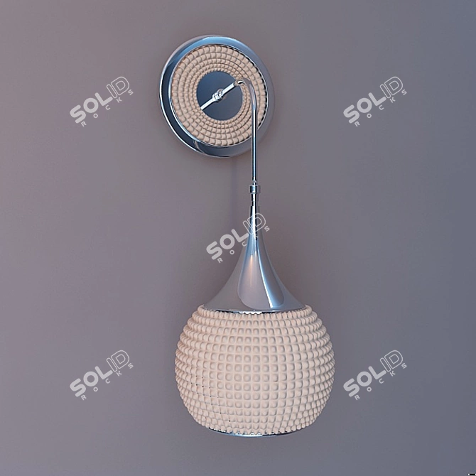 Elegant Wall Sconce Light 3D model image 1