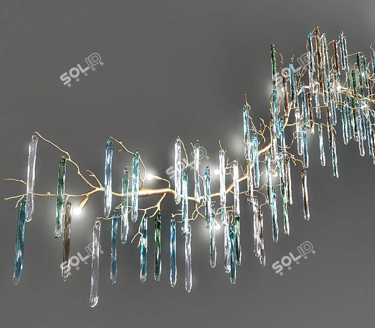 Luxury Portuguese Serip Wall Sconce 3D model image 2