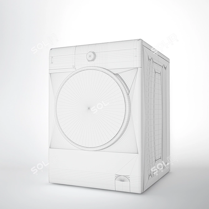Brastemp Wash & Dry Machine 3D model image 3