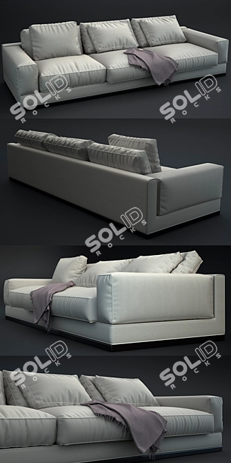 Flexform Big Bob Sofa - 105x288x70cm 3D model image 2