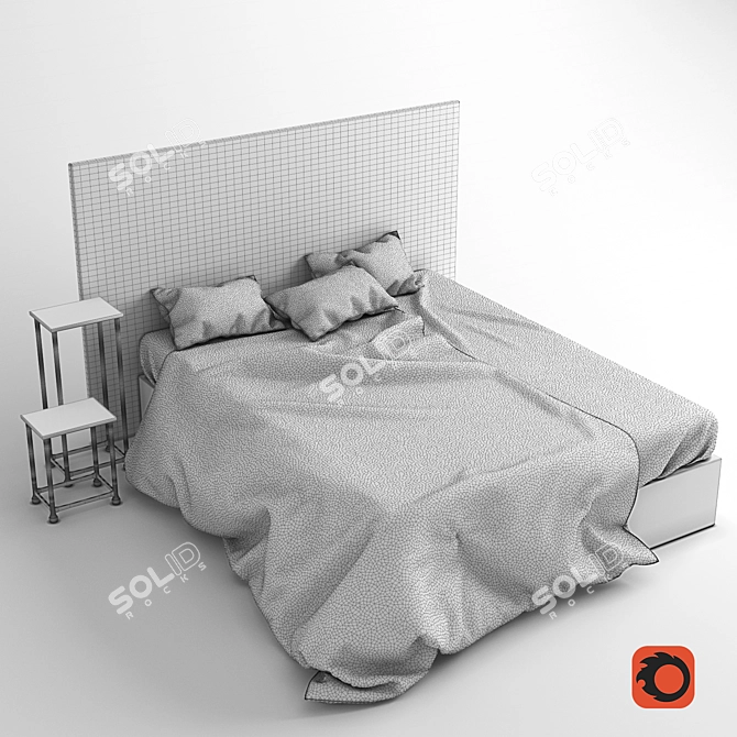 Baxter Mumbai Bedclothes 3D model image 3