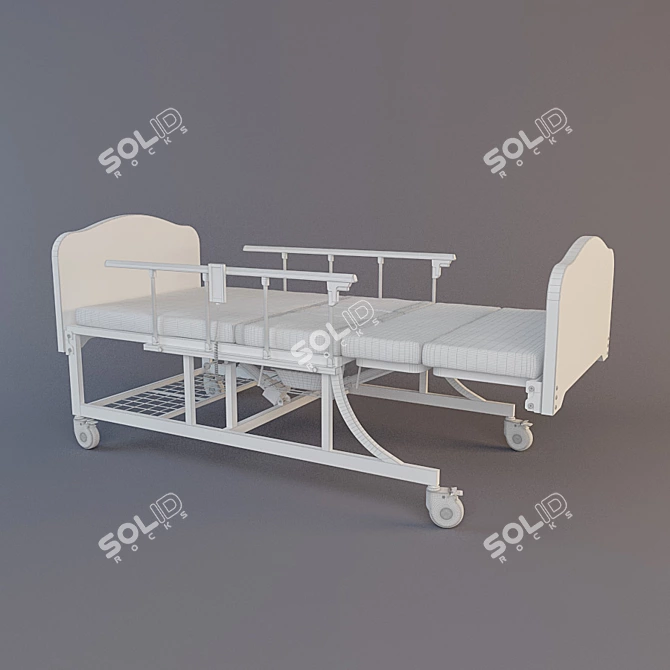 Electric Bed with Toilet - FD-3 3D model image 2
