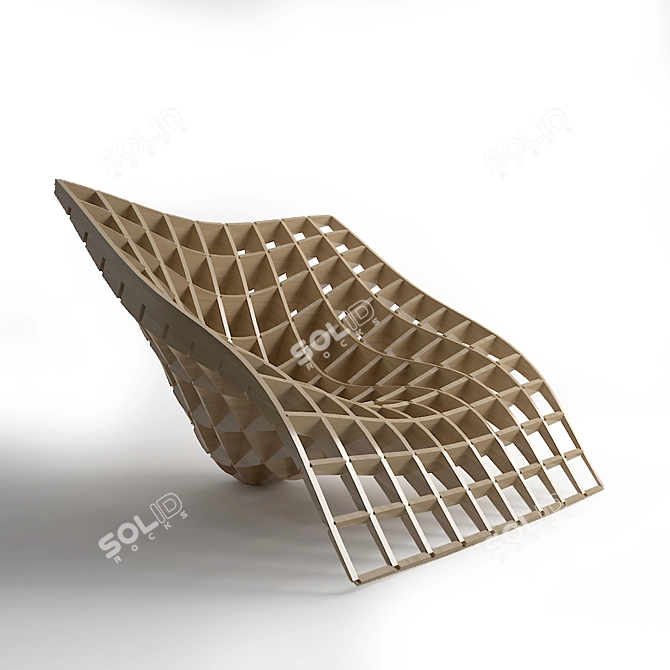 Curvaceous Parametric Lounge 3D model image 1