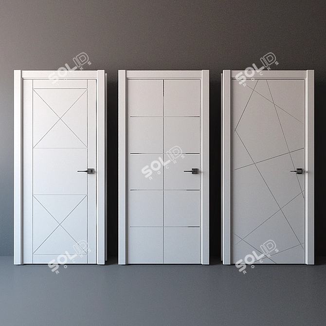 Linea: Sleek and Stylish Doors 3D model image 2