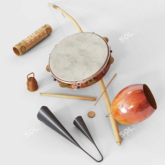 Capoeira Beat Set 3D model image 1