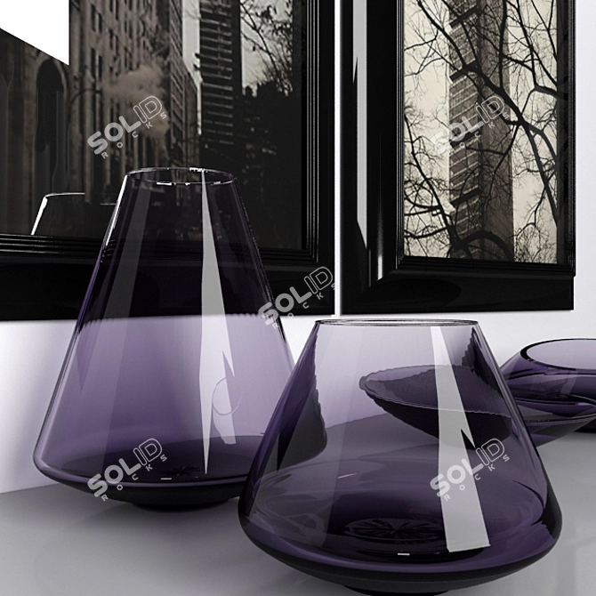 Artistic Vase Paintings 3D model image 2