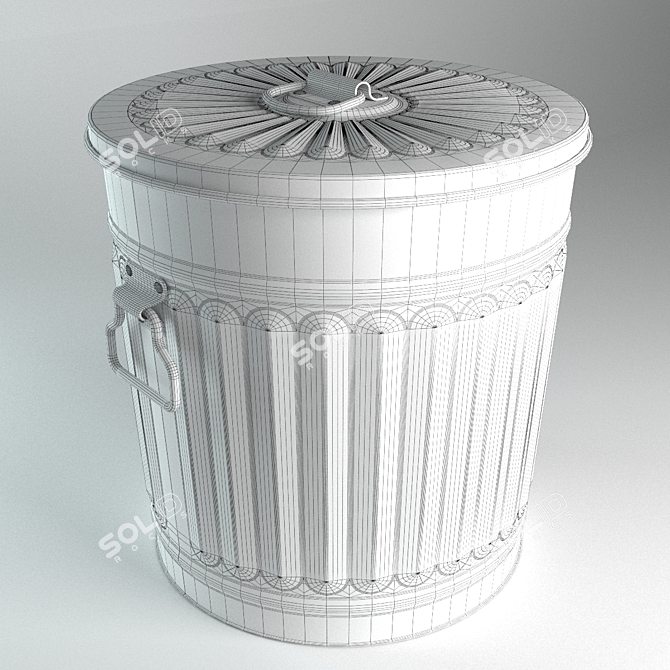 Bizzotto Decor Bin: Stylish & Practical 3D model image 2