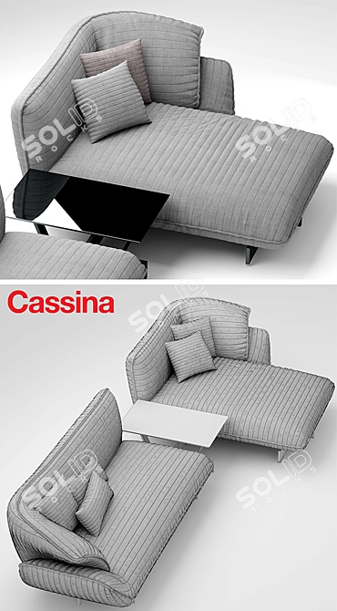 Cassina 550 Beam Sofa: Modern Comfort 3D model image 3