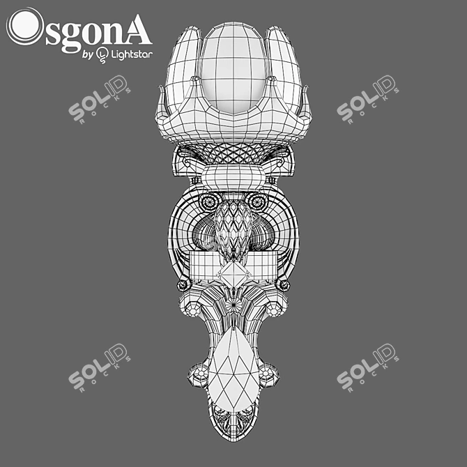 Esserco Osgona: Sleek Crystal Pendant 3D model image 2