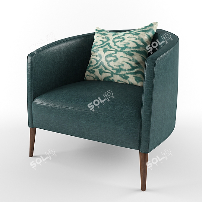 Cozy Relaxation: Lounge Chair 3D model image 1