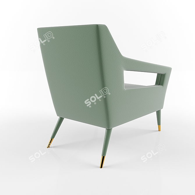 Elegant Chantal Munna Armchair 3D model image 2