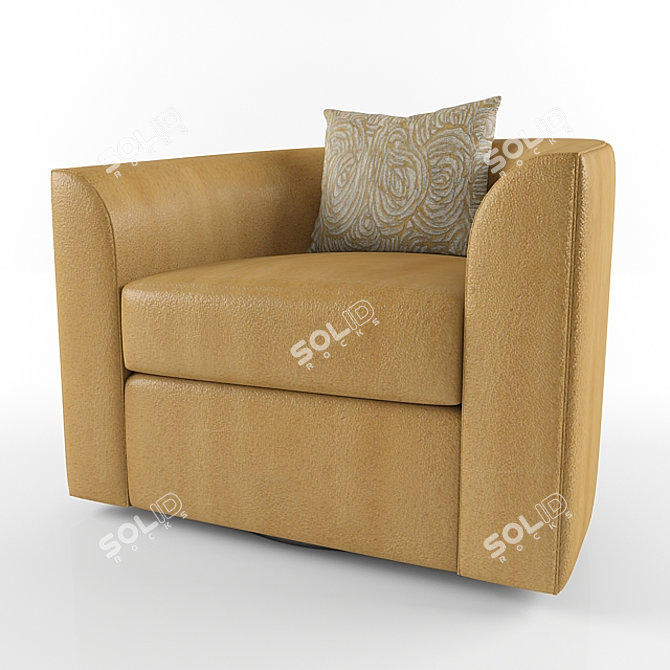 Cozy Comfort Lounge Chair 3D model image 1