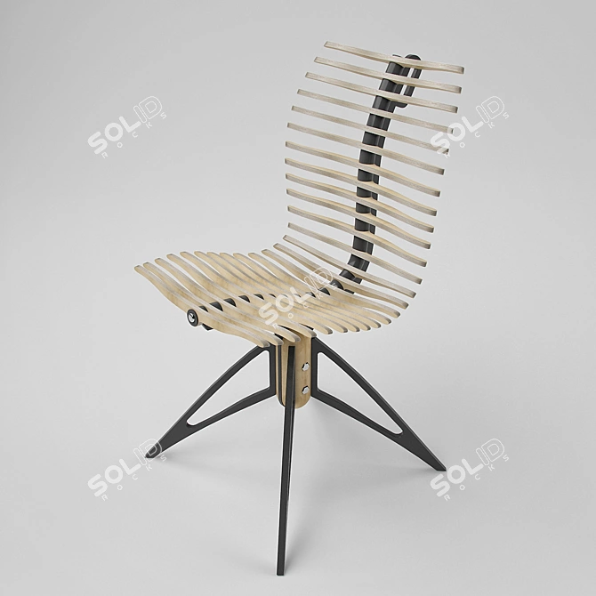 ErgoSpine Chair: Perfect Posture 3D model image 1
