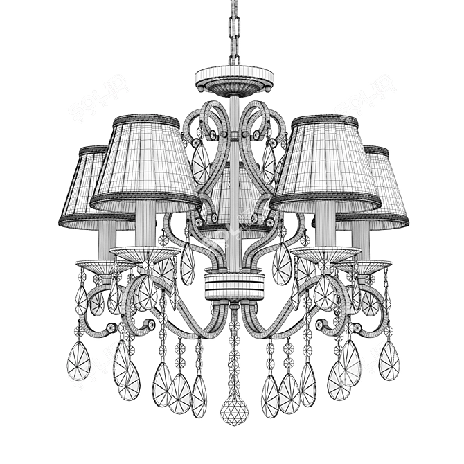 Maytoni Elegant Chandelier: 6 ARM016-05-R 3D model image 2