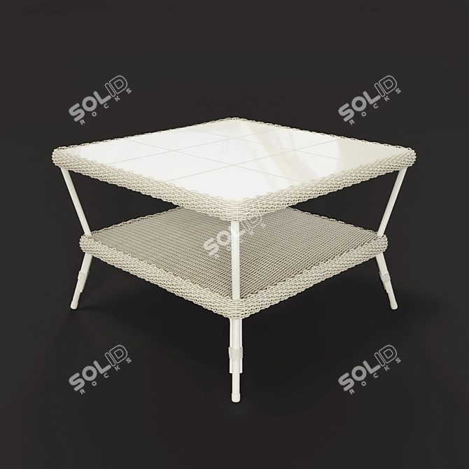 Provence Braided Coffee Table 3D model image 1