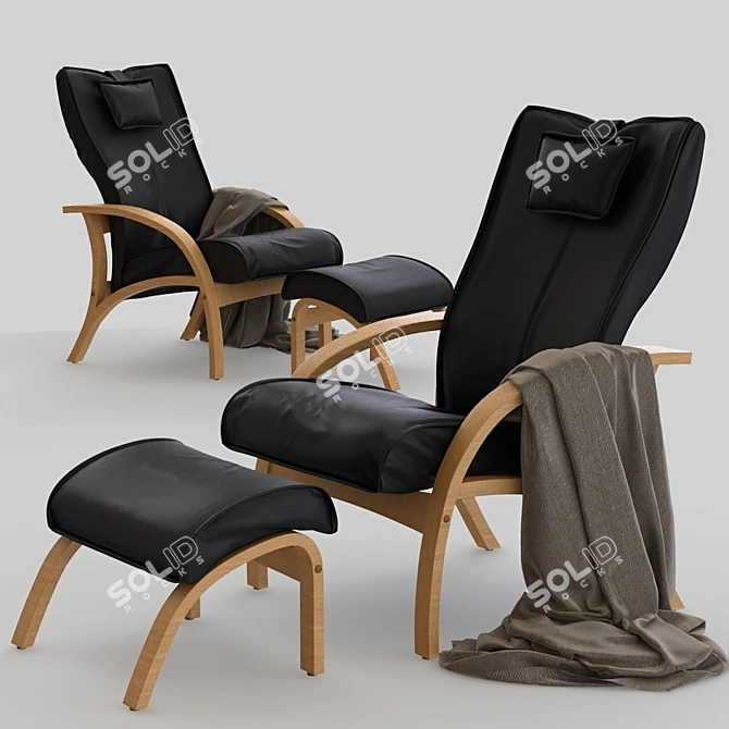 Skeidar Armchair Delta Adventure 3D model image 1