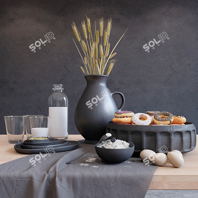 Elegant Table Centerpiece 3D model image 1