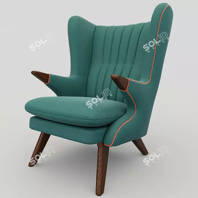 Svend Skipper 91: Sleek Poly Chair 3D model image 1