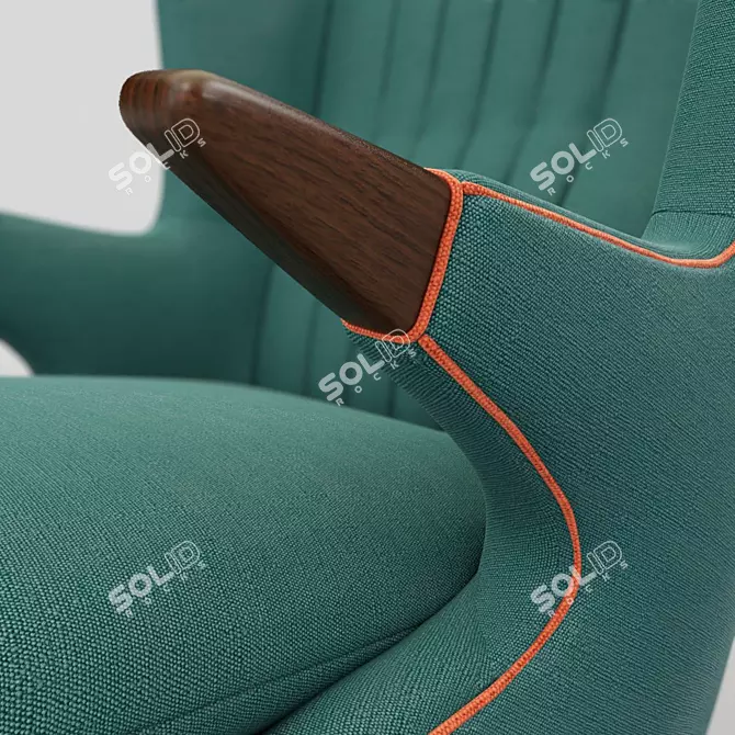 Svend Skipper 91: Sleek Poly Chair 3D model image 2