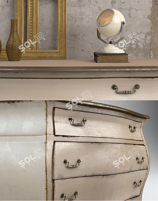 Elegant Vintage Home Decor Set 3D model image 2