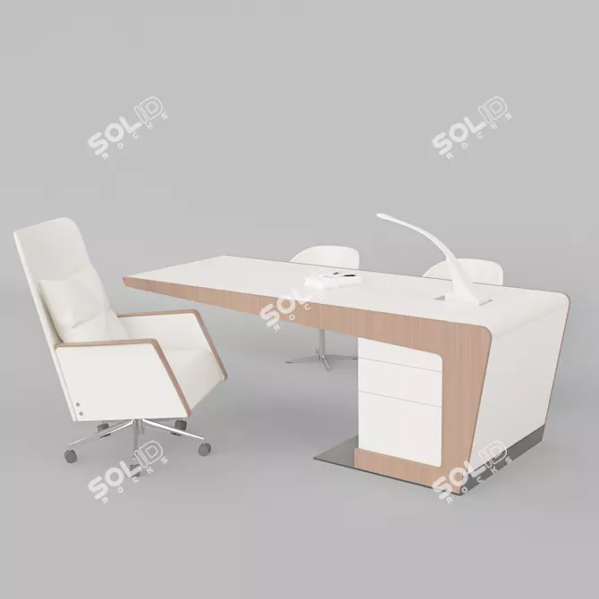 Modern Besana Collection: Peonia Table, Ada Chair, Thea Stool 3D model image 1