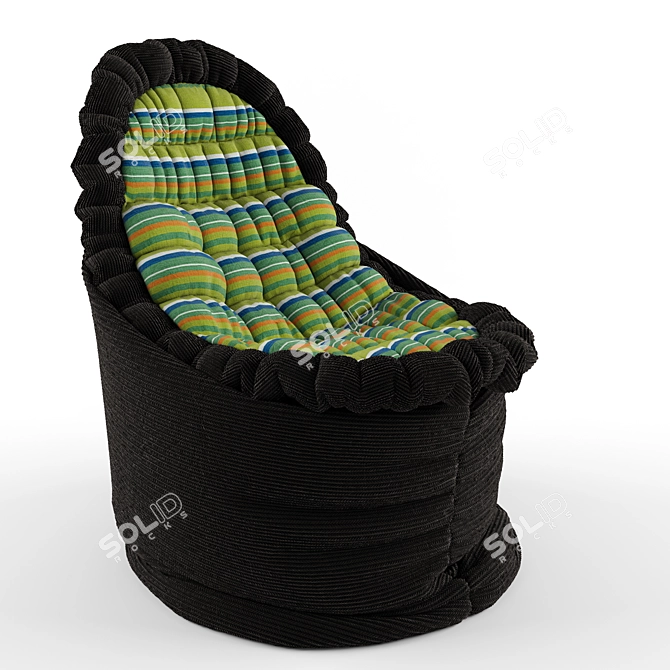 Comfy Bean Bag Chair 3D model image 1