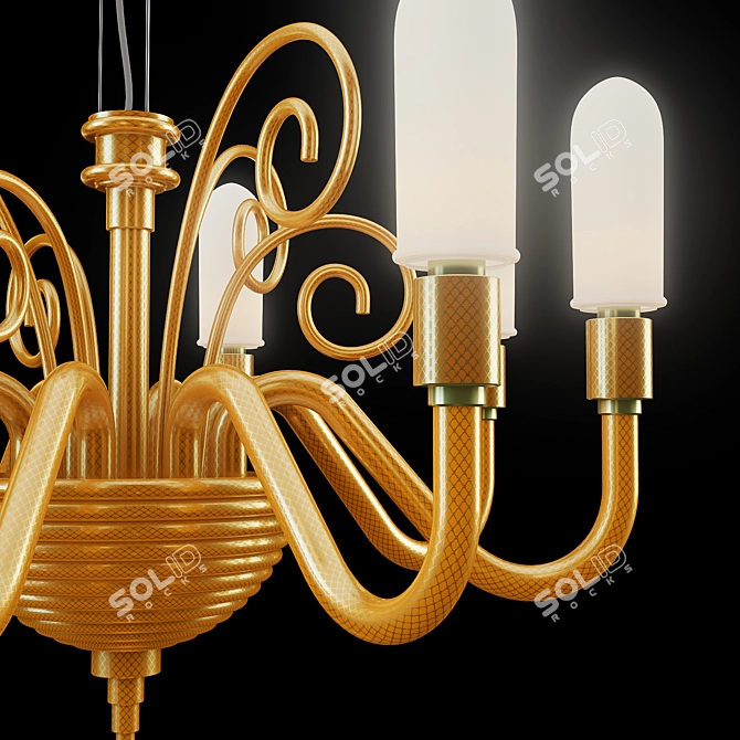 Barbara Chandelier: Elegant Italian Design 3D model image 3