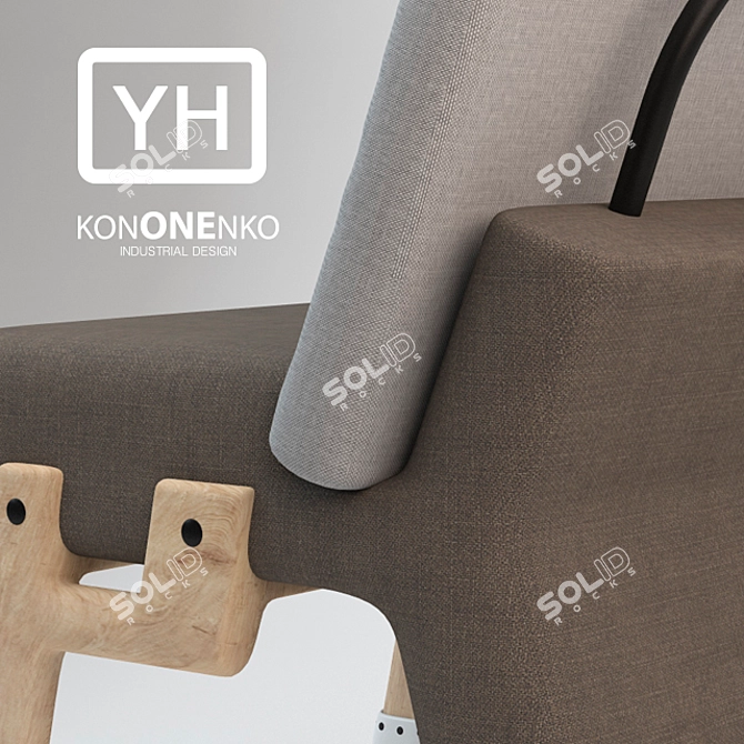 Versatile Yh Armchair for Modern Interiors 3D model image 3