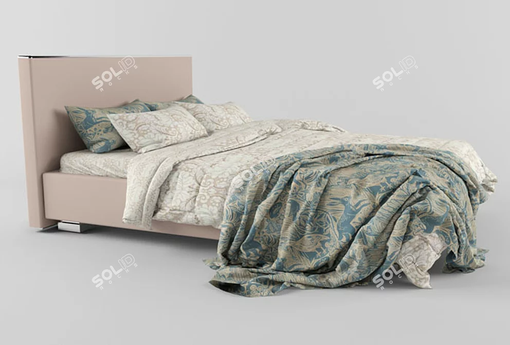 Dreamy Slumber Bed Set 3D model image 2