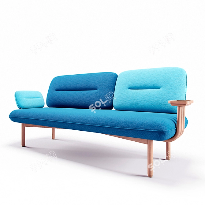 Cosmo Sofa: Sleek Design and Comfort 3D model image 1