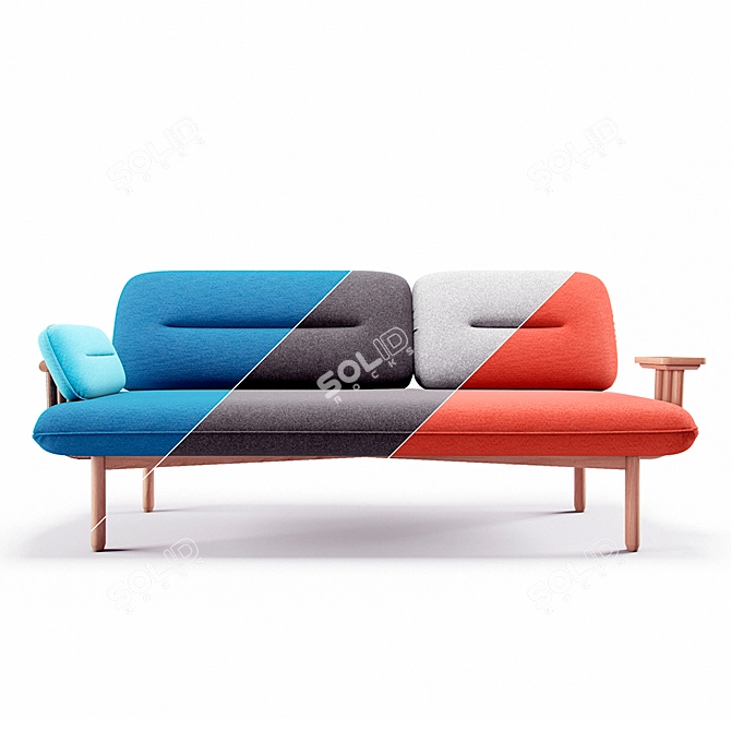 Cosmo Sofa: Sleek Design and Comfort 3D model image 2